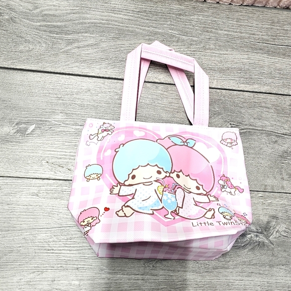 Hello Kitty Little Twin Stars Sanrio Kawaii Handbag Shopping Tote Bag Y2K Cute - Picture 3 of 7